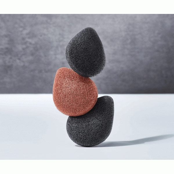 Спонж конняку с вулканическим пеплом PURITO Jeju Volcanic Scoria Konjac Sponge